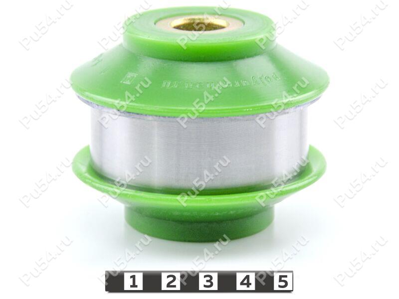 Control arm front silent block, front suspension (sectional), Código de product 1-16-121, Poliuretano, PU54/M80/verde, Imagen №1