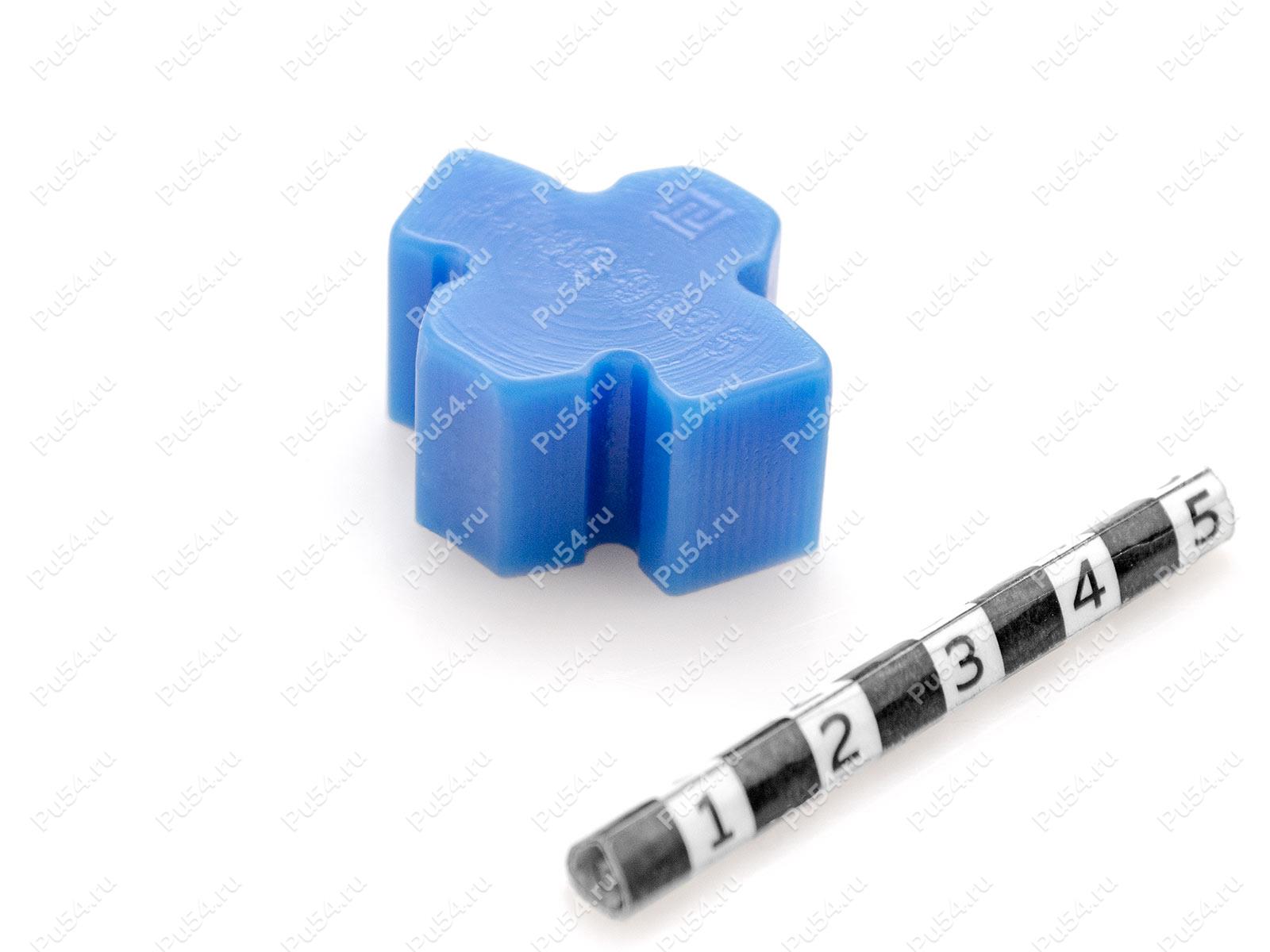 Эластичный элемент муфты N-EUPEX DS, типоразмер 118, Código de product 33-99-9095, Poliuretano, PU54/M87/синий, Imagen №1