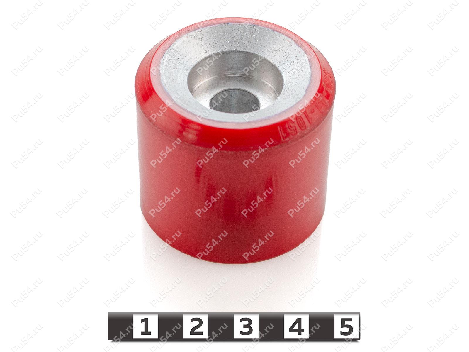 Ролик D 40  x d 30 х H 35 протяжной (восстановление), Código de product 333-01-1051, Poliuretano, PU54/K65/красный, Imagen №1