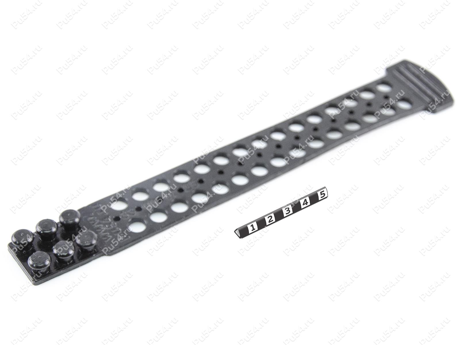 Fixing strap with clasp (medium), Código de product 33-00-0728, Poliuretano, PU54/M71/negro, Imagen №1