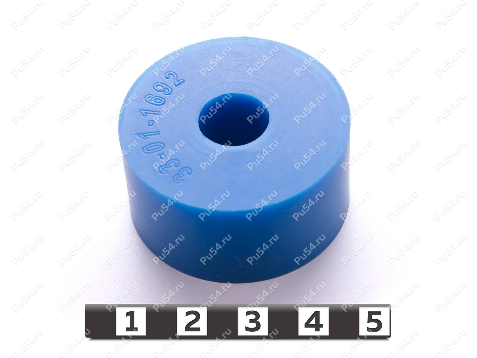 Втулка D40 x d12 x H 20, Código de product 33-01-1692, Poliuretano, PU54/M87/синий, Imagen №1