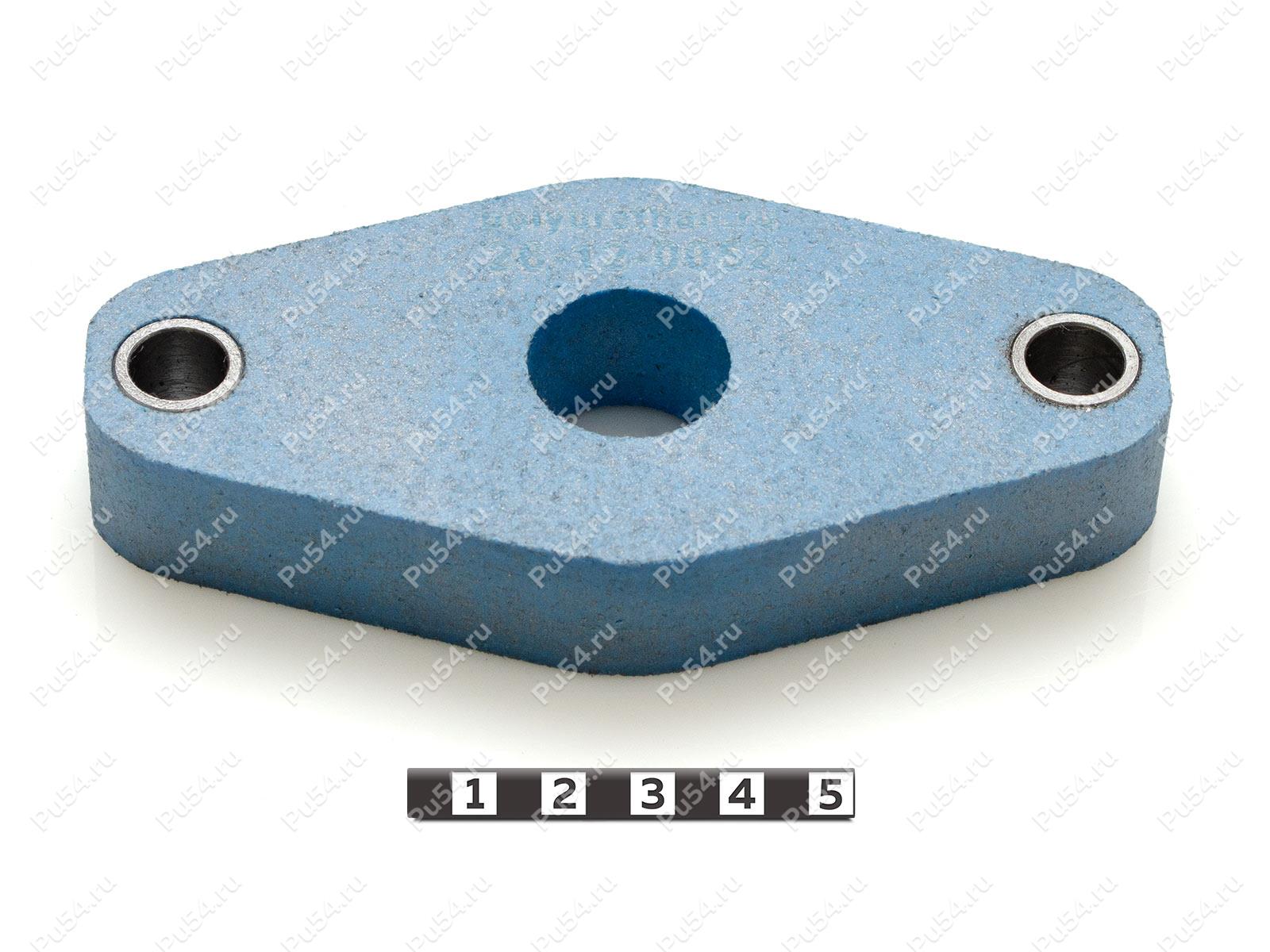 Rear shock absorber strut spacer (lift+ 20 mm), Código de product 26-12-0052, Poliuretano, Полипропилен со втулками синий, Imagen №1