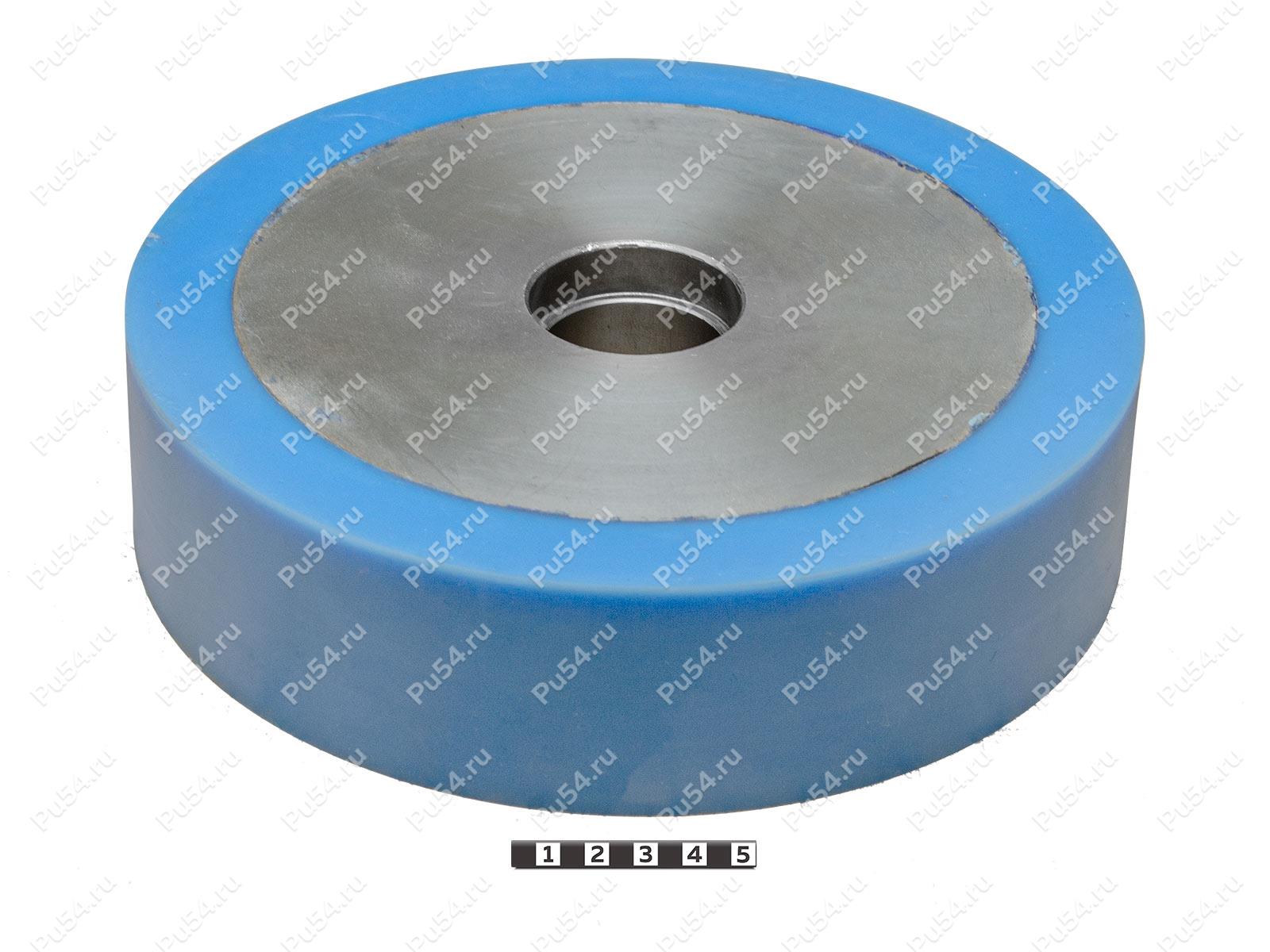 Колесо D 200 x d 158 x H 50 (восстановление), Código de product 333-01-1028, Poliuretano, PU54/M87/синий, Imagen №1