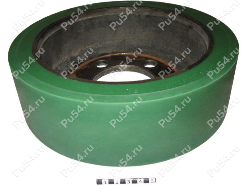 Wheel D 250 x d 220 x H 60 (restoration), Código de product 333-01-728, Poliuretano, PU54/K80/verde oscuro, Imagen №1