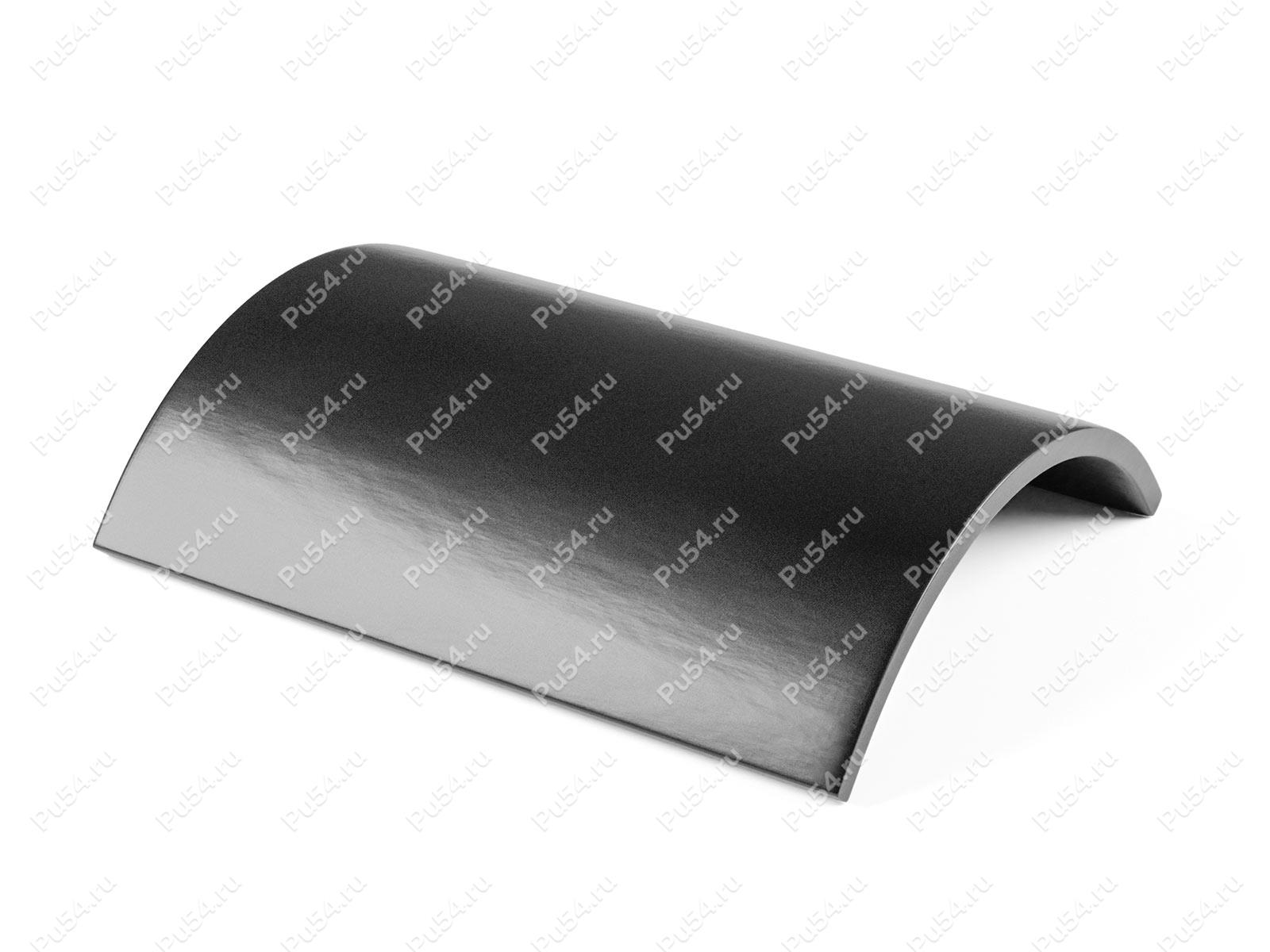 Пластина изогнутая 280*290*25, Código de product 33-01-1315, Poliuretano, PU54/M92/черный, Imagen №1