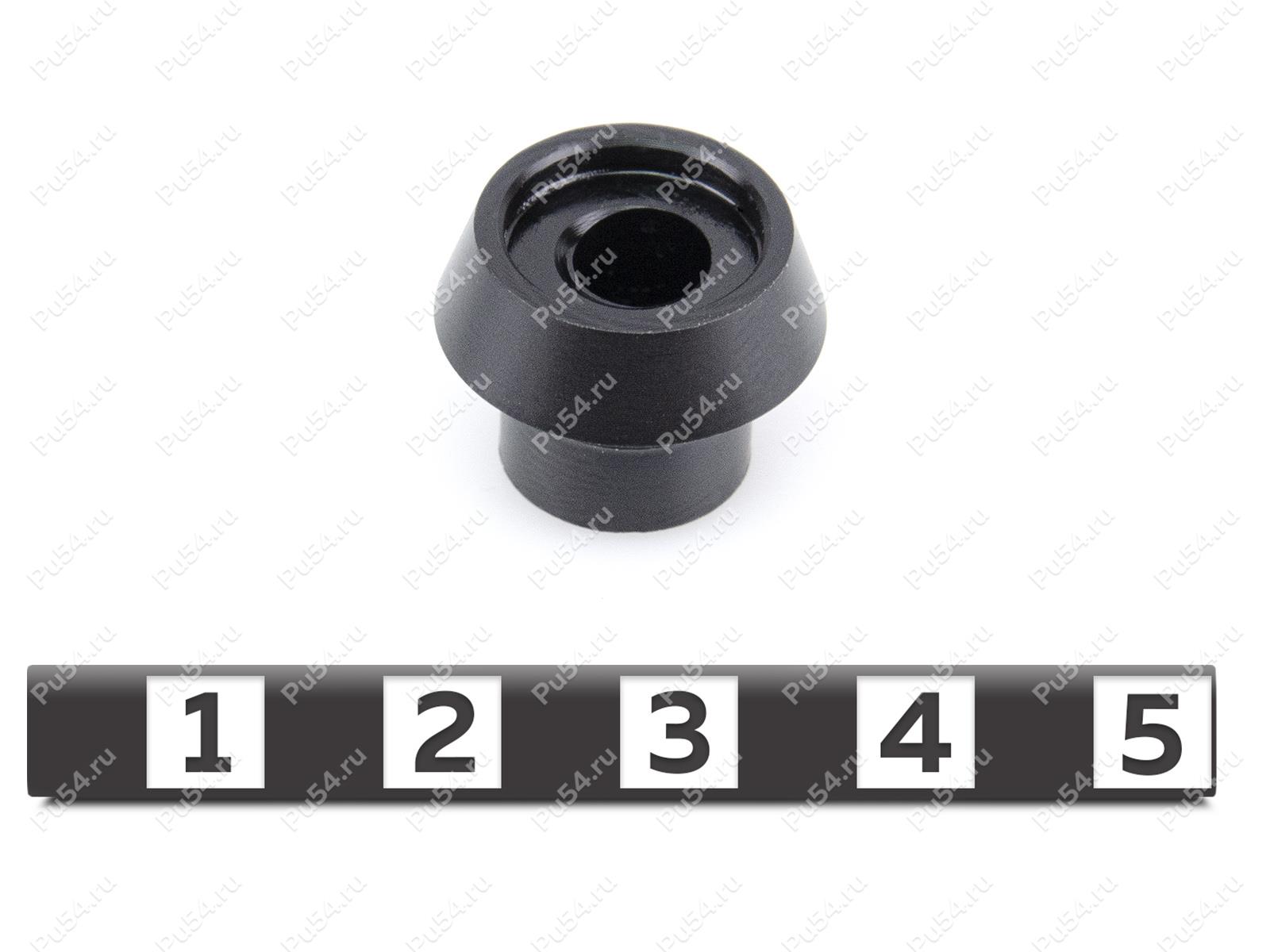 Большая шайба 17*6*13 для установки кронштейна стекла 50-44-700, Código de product 50-00-7001, Poliuretano, черный 17*6*13*POM, Imagen №1