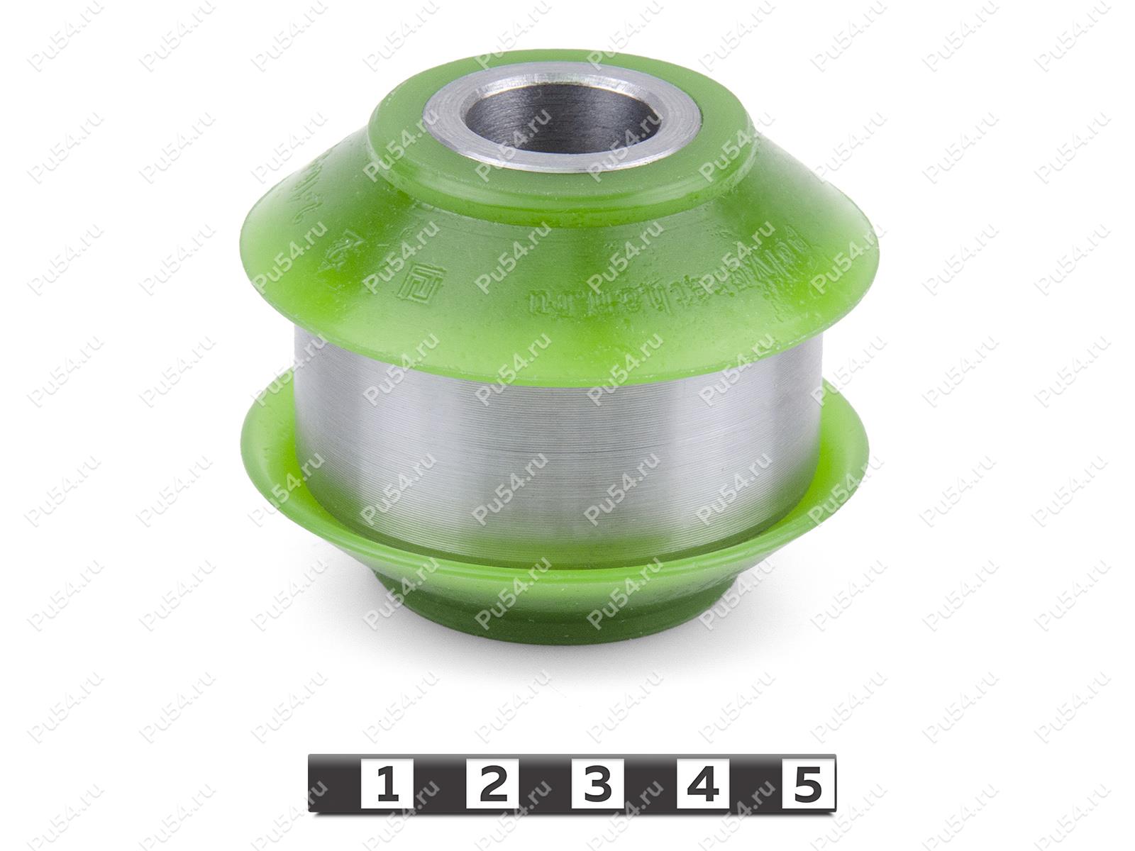 Buje del brazo de suspensión delantero, trasero, Código de product 2-16-532, Poliuretano, PU54/M80/зеленый, Imagen №1