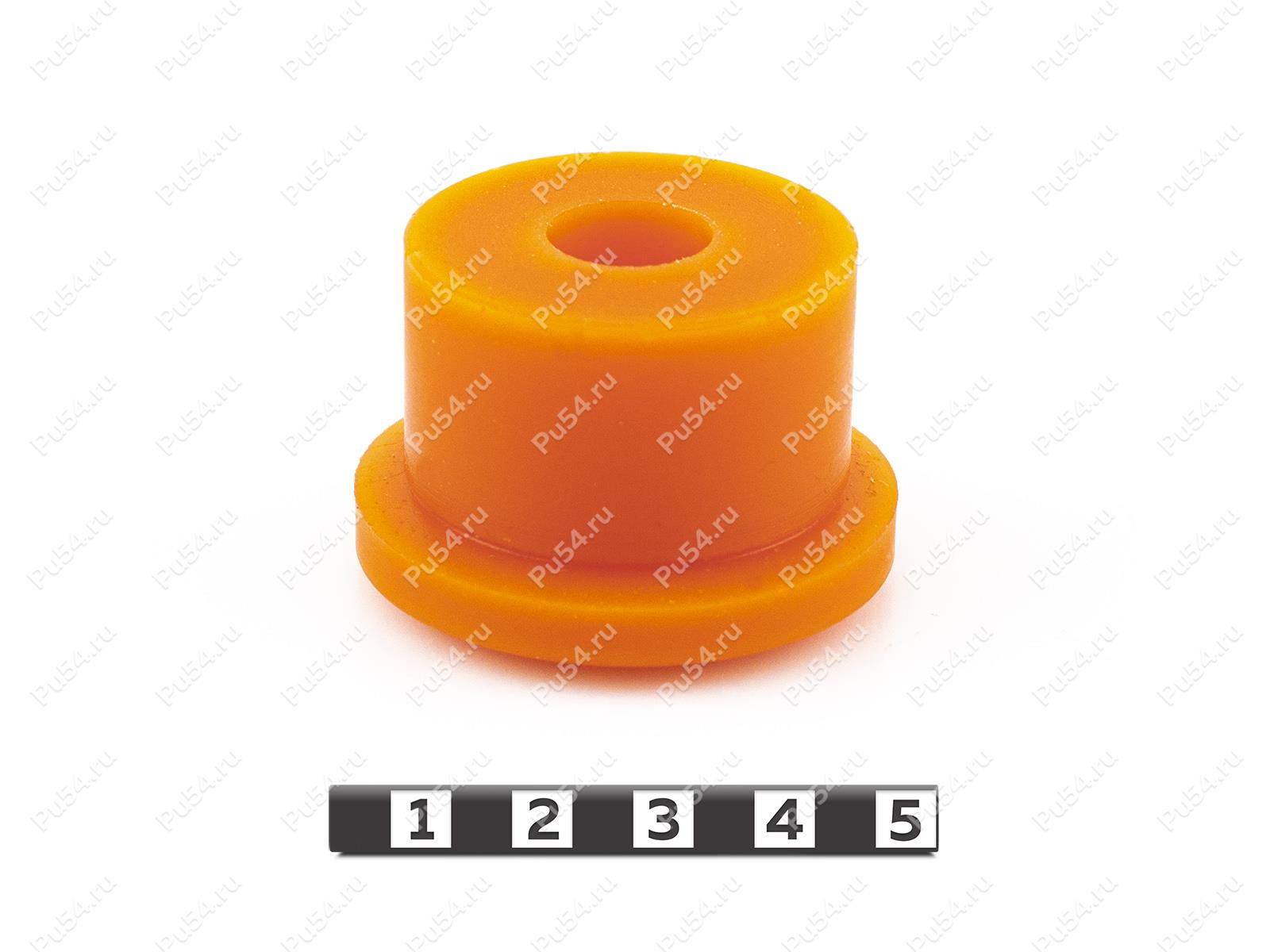 Spring bushing, front suspension., Código de product 9-10-347, Poliuretano, PU54i/K72/темно-оранжевый, Imagen №1