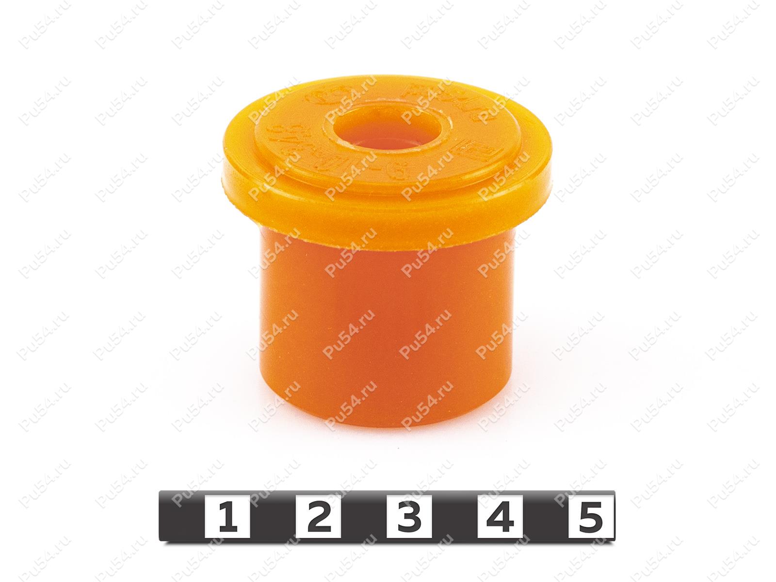 Spring bushing, front suspension., Código de product 9-10-348, Poliuretano, PU54i/K72/темно-оранжевый, Imagen №1