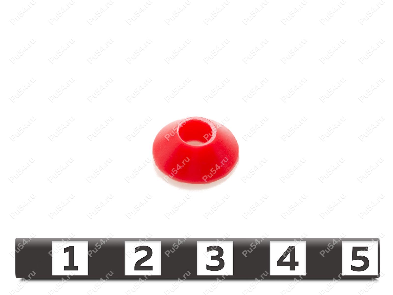 Втулка наливателя D 13 x d 5 x H 4,5, Código de product 33-01-1450, Poliuretano, PU54/K65/красный, Imagen №1