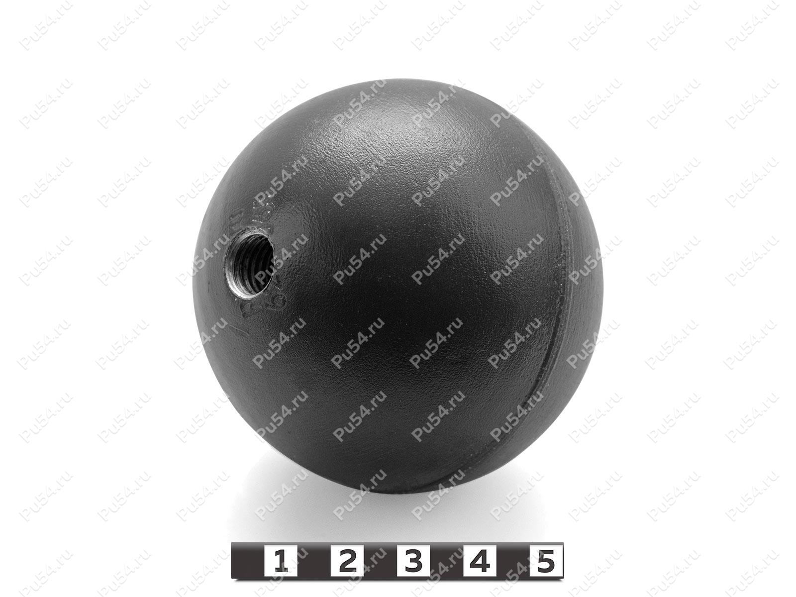 Polyurethane vented ball (M10), type 1 (green), Código de product 62-10-065-01, Poliuretano, PU54/K72/черный, Imagen №1