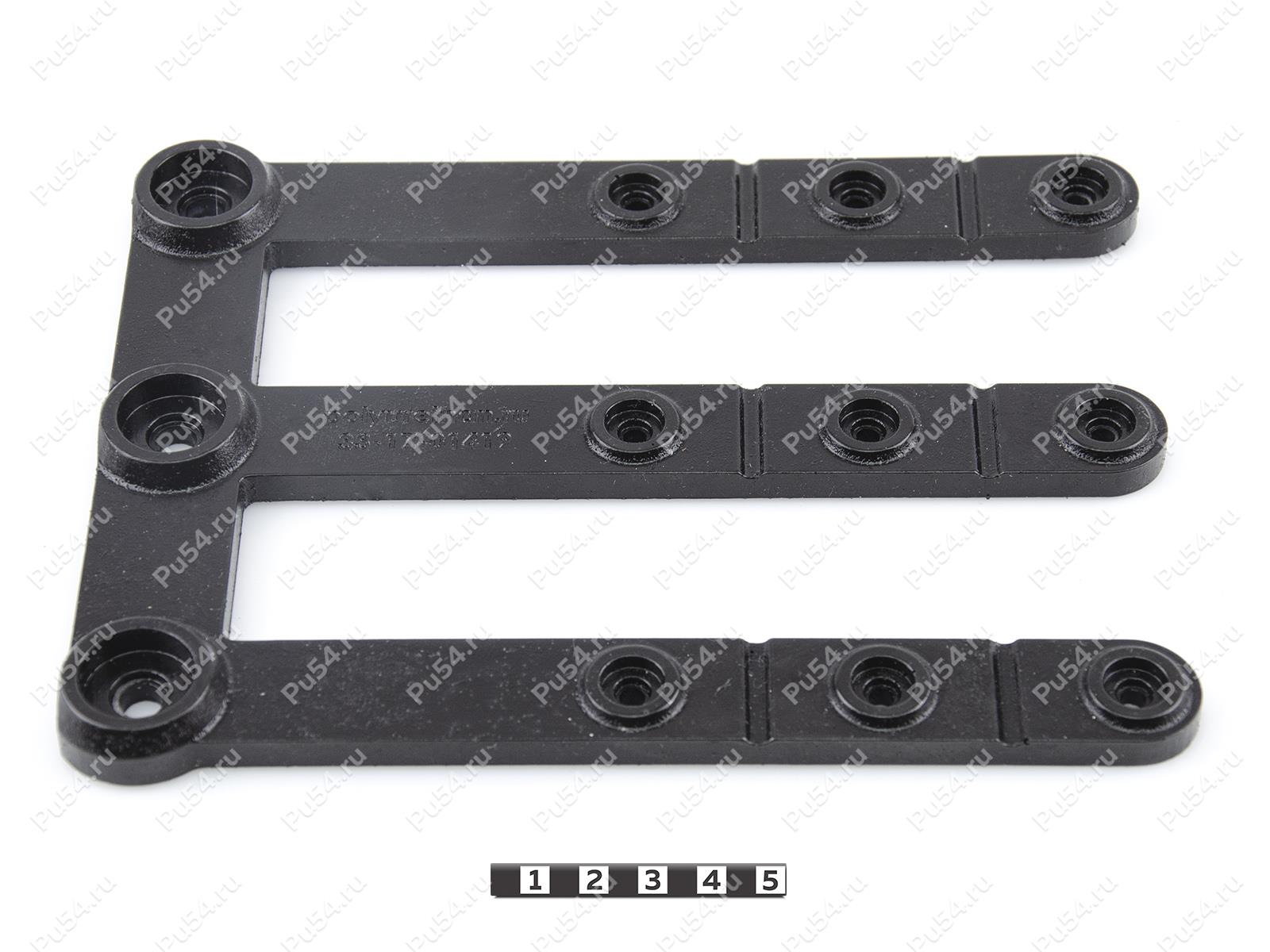 Additional element for handler 33-17-0141 (with 3 supports), Código de product 33-17-01419, Poliuretano, PU54/M80/черный, Imagen №1