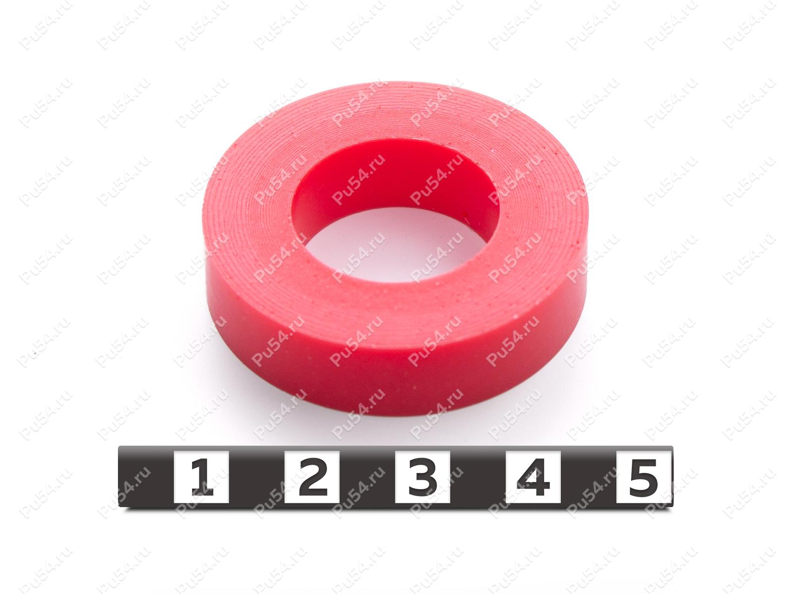 Кольцо прямоугольного D37 x d20 x H9, Código de product 33-01-1963, Poliuretano, PU54/K65/красный, Imagen №1