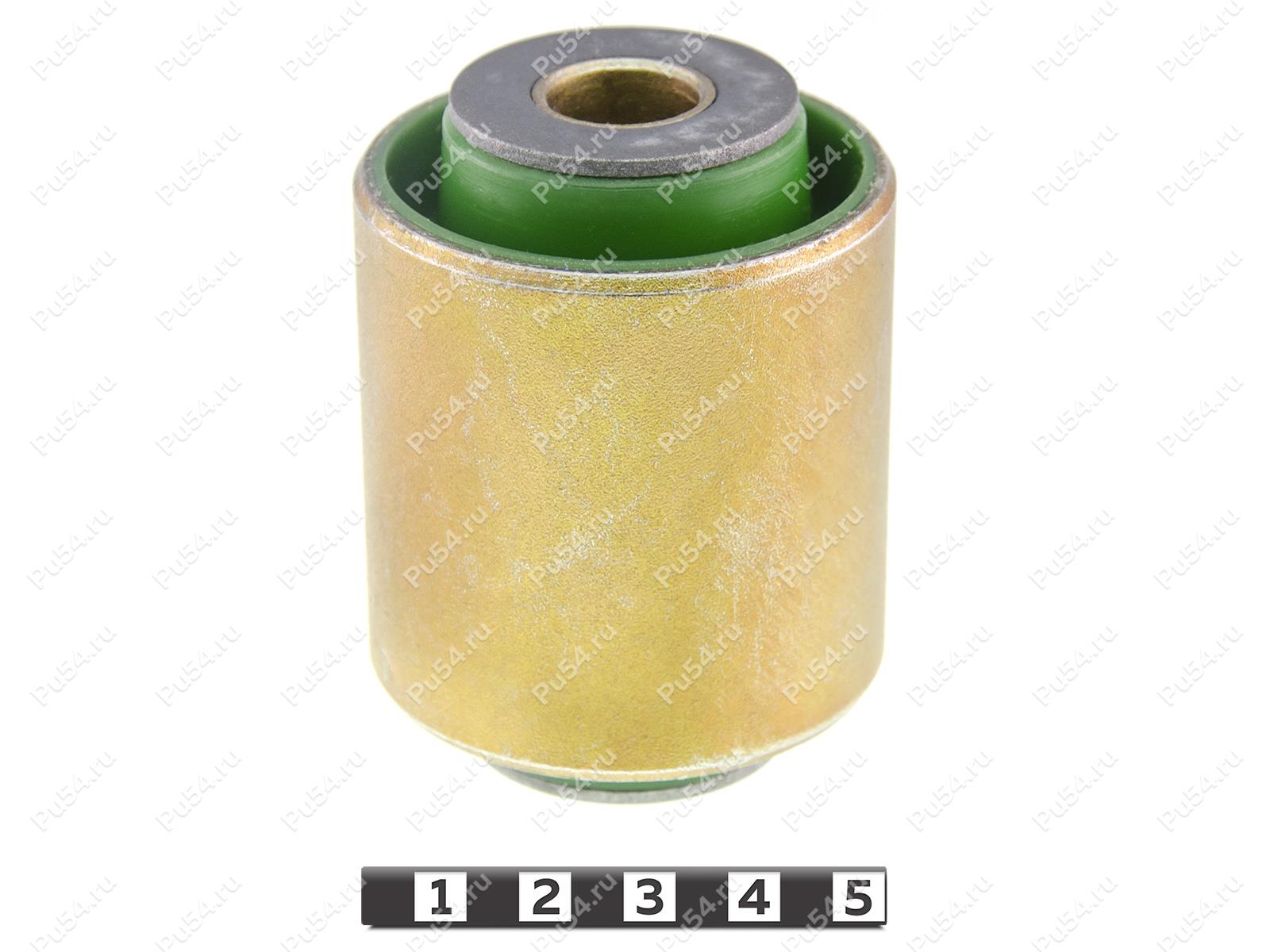 Casquillo de la barra de arrastre inferior de la suspensión trasera, Código de product 40-06-0011, Poliuretano, PU54/M80/зеленый, Imagen №1