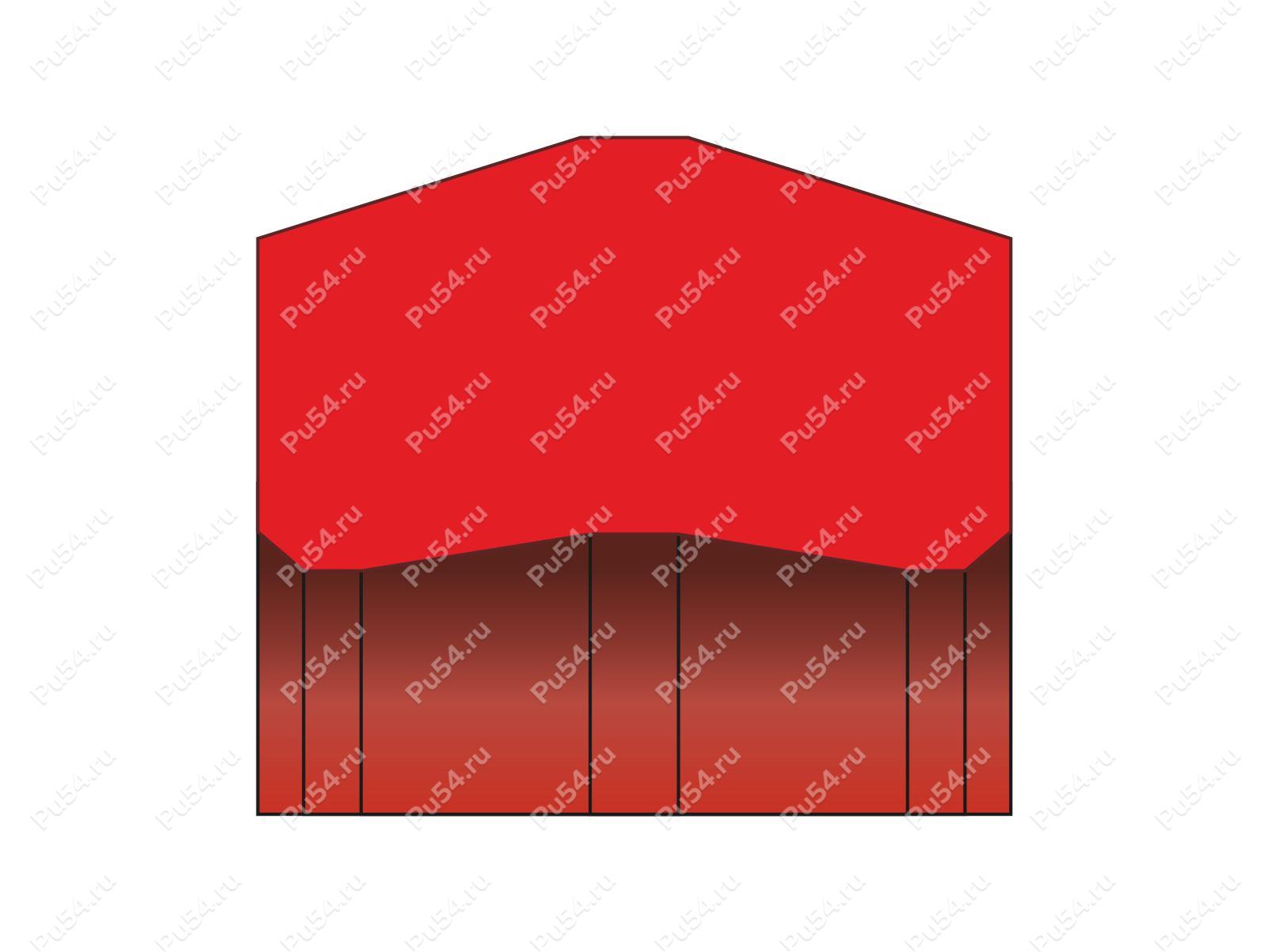 Уплотнение крышки / поршня 100x90,1x7,8/6,7 аналог PU83 статическое, Código de product 70-08-964160, Poliuretano, PU54/M95/желтый, Imagen №1