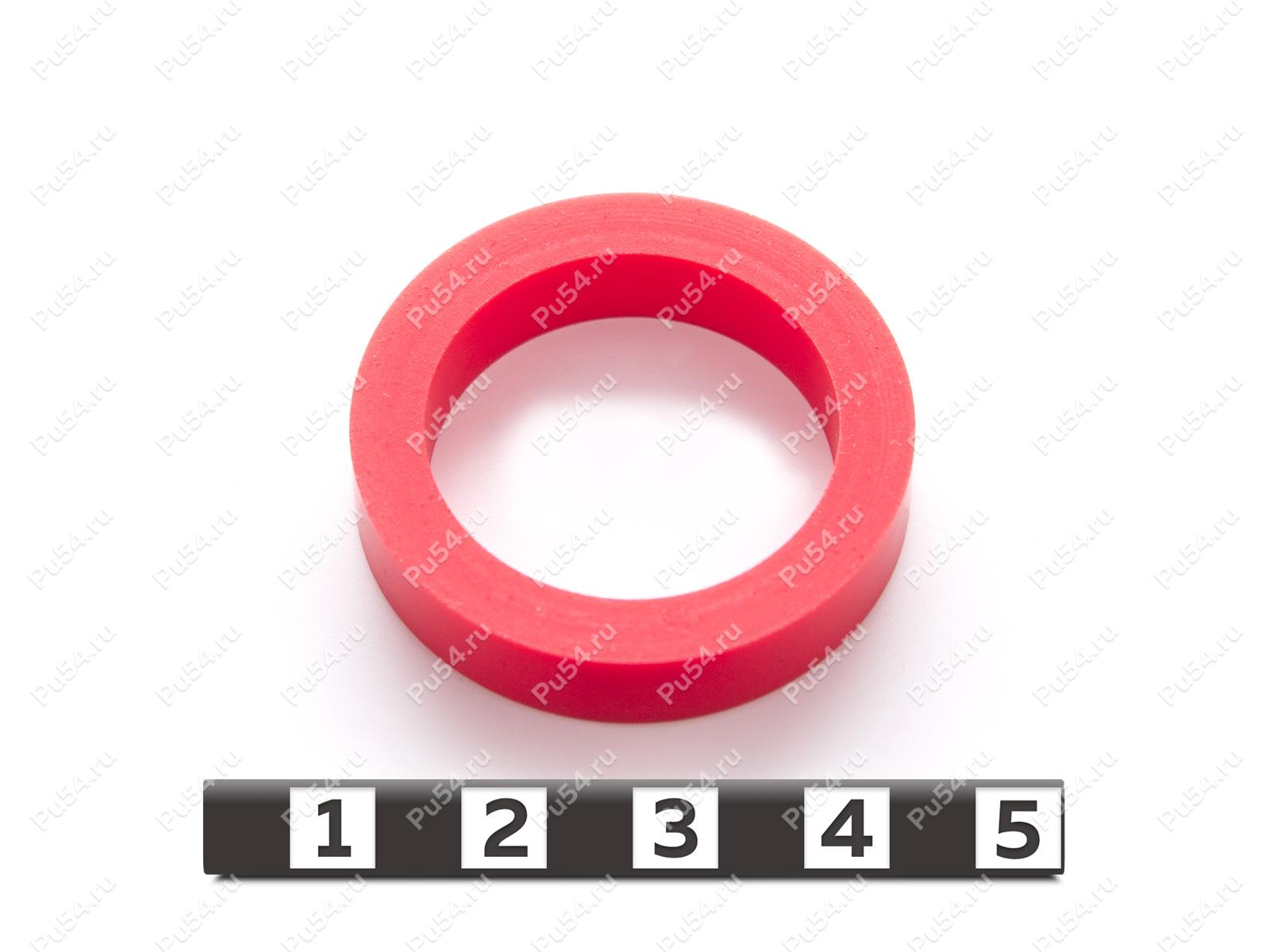 Кольцо D34 x d25 x H 7 мм, Código de product 33-01-1614, Poliuretano, PU54/K65/красный, Imagen №1