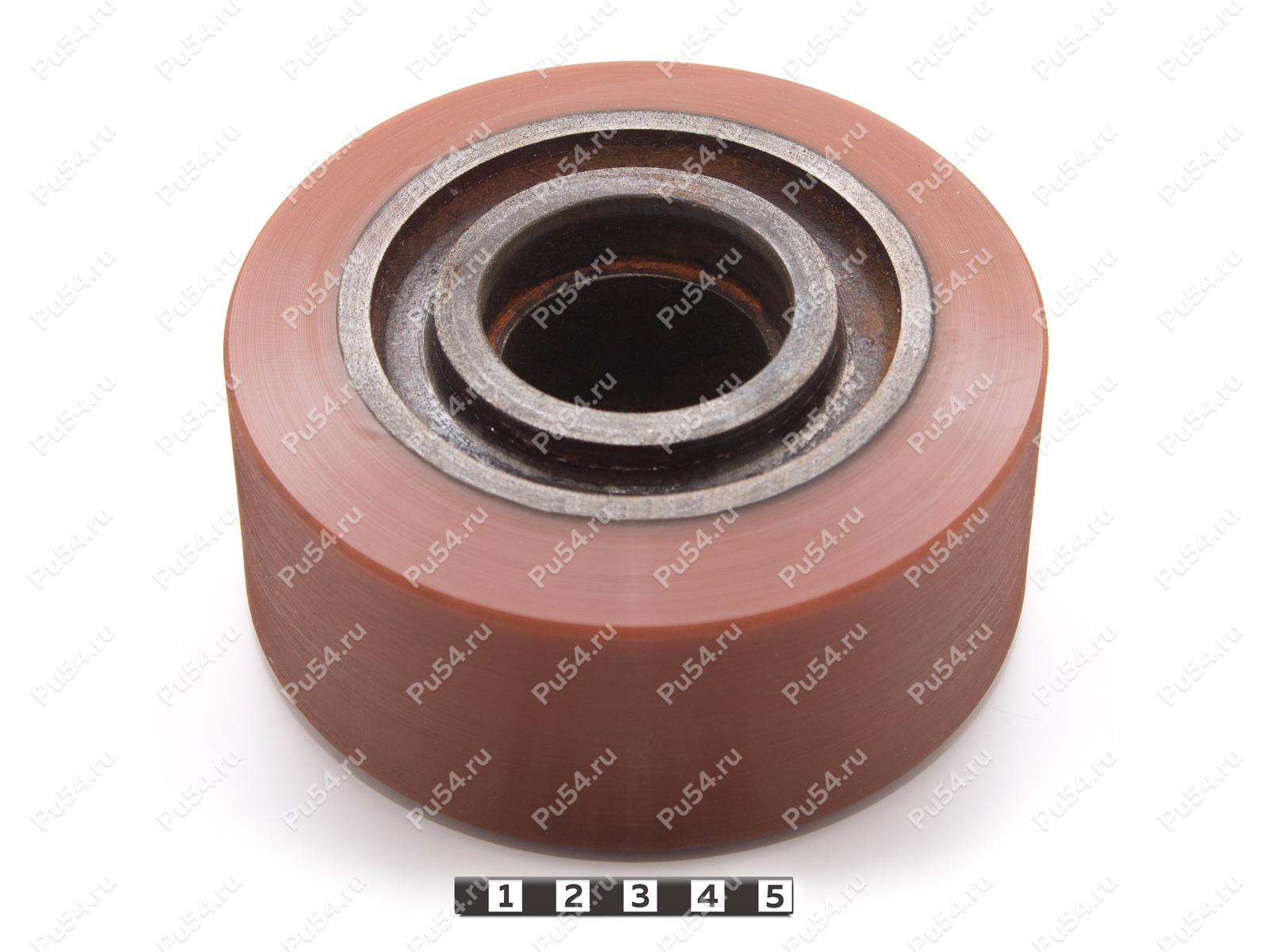 Колесо D125 x d95 x H60 (восстановление), Código de product 333-01-1126, Poliuretano, PU54Q/E92/коричневый, Imagen №1