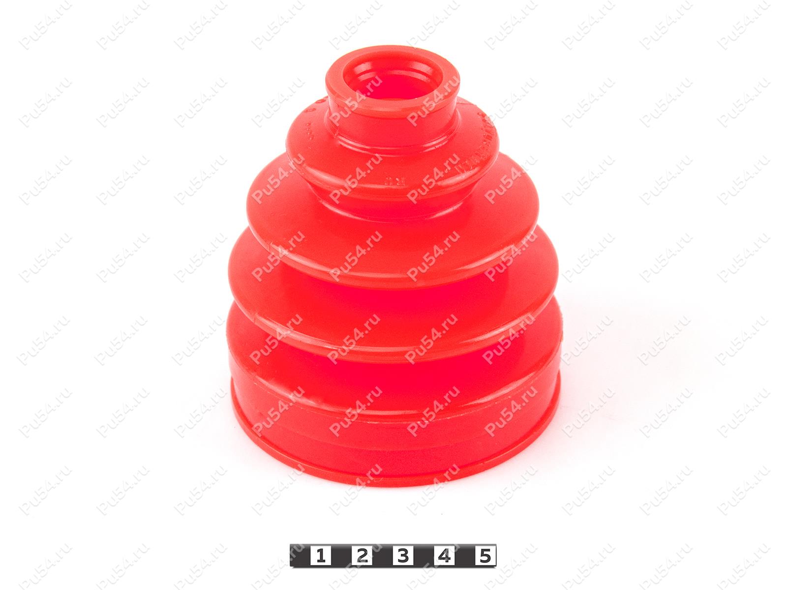 CV-joint dust boot (outer), Código de product 1-05-148, Poliuretano, PU54/E72/rojo, Imagen №1