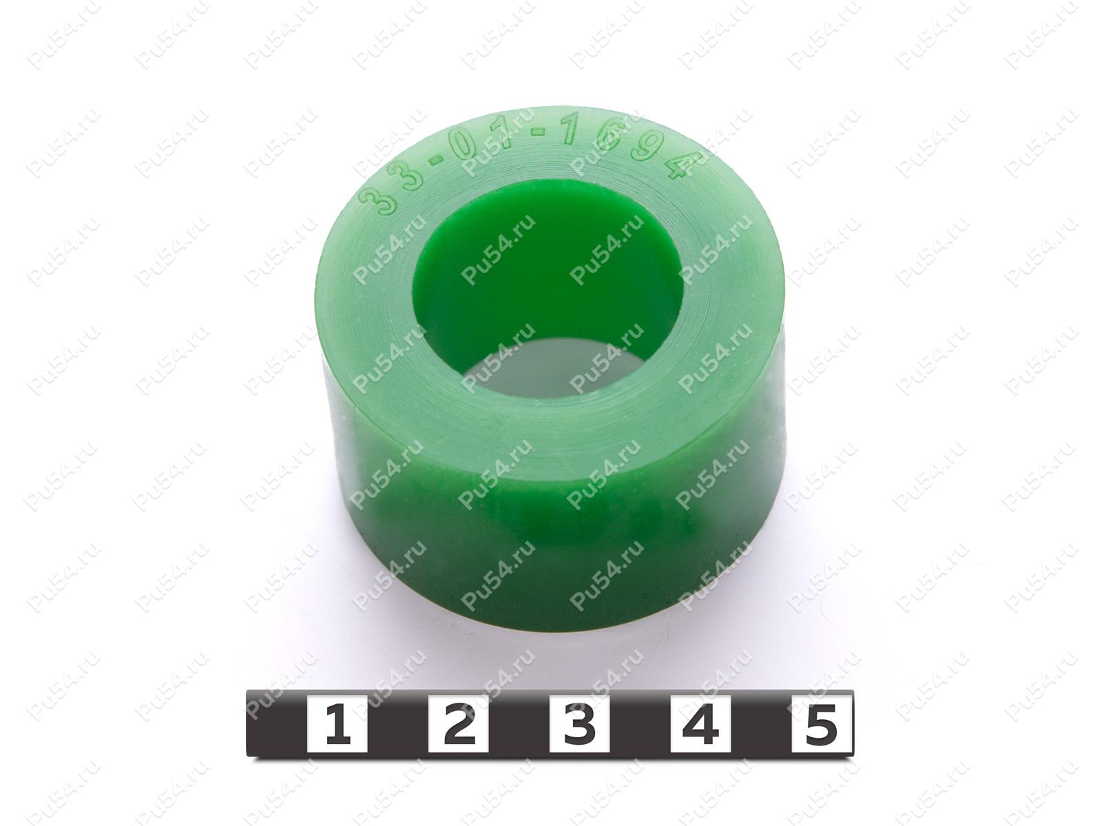 Втулка D40 x d23 x H23, Código de product 33-01-1694, Poliuretano, PU54/M80/зеленый, Imagen №1