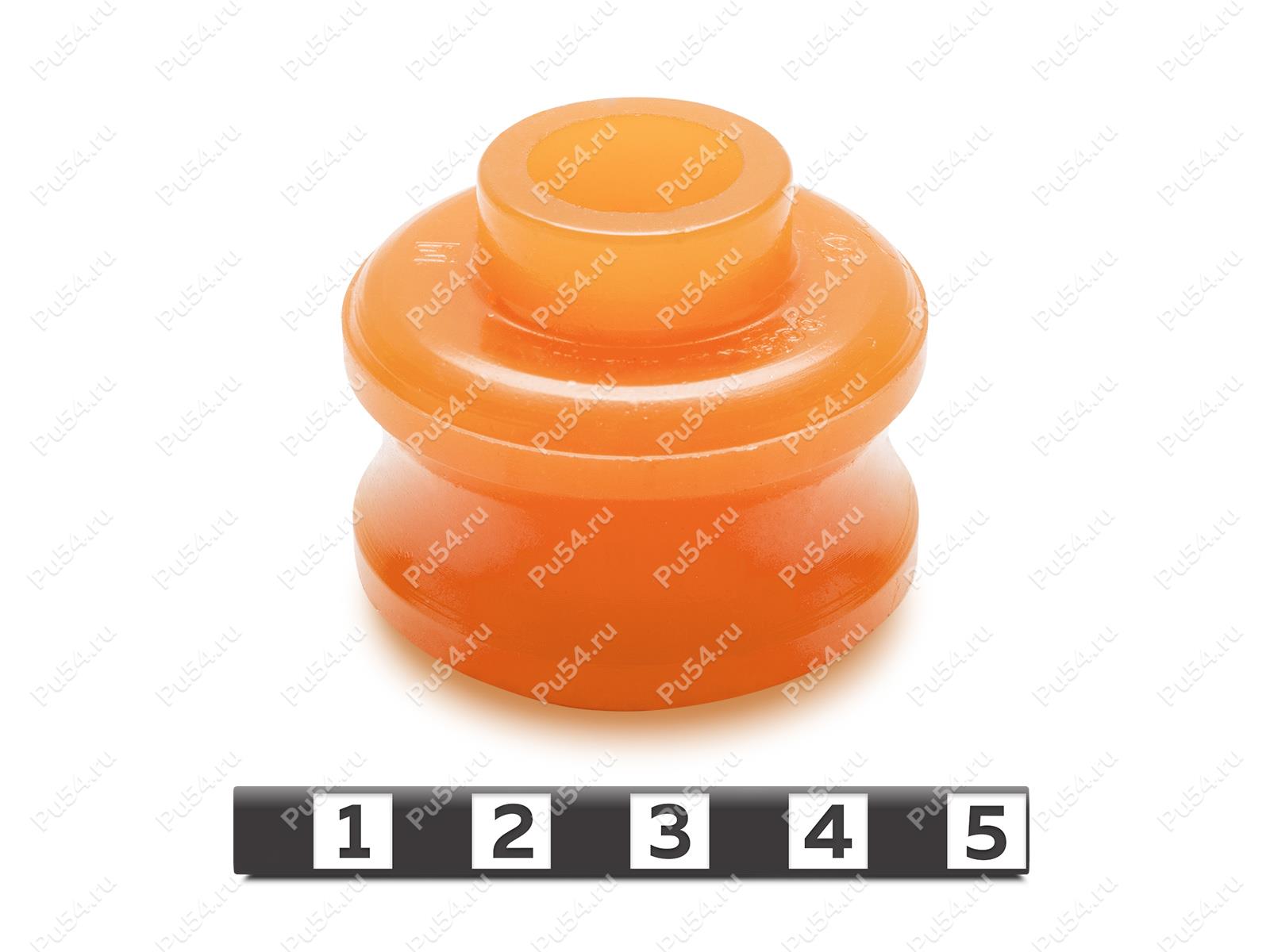 Buje del amortiguador trasero (montaje superior, inferior), Código de product 1-03-26481, Poliuretano, PU54/M71/naranja, Imagen №1