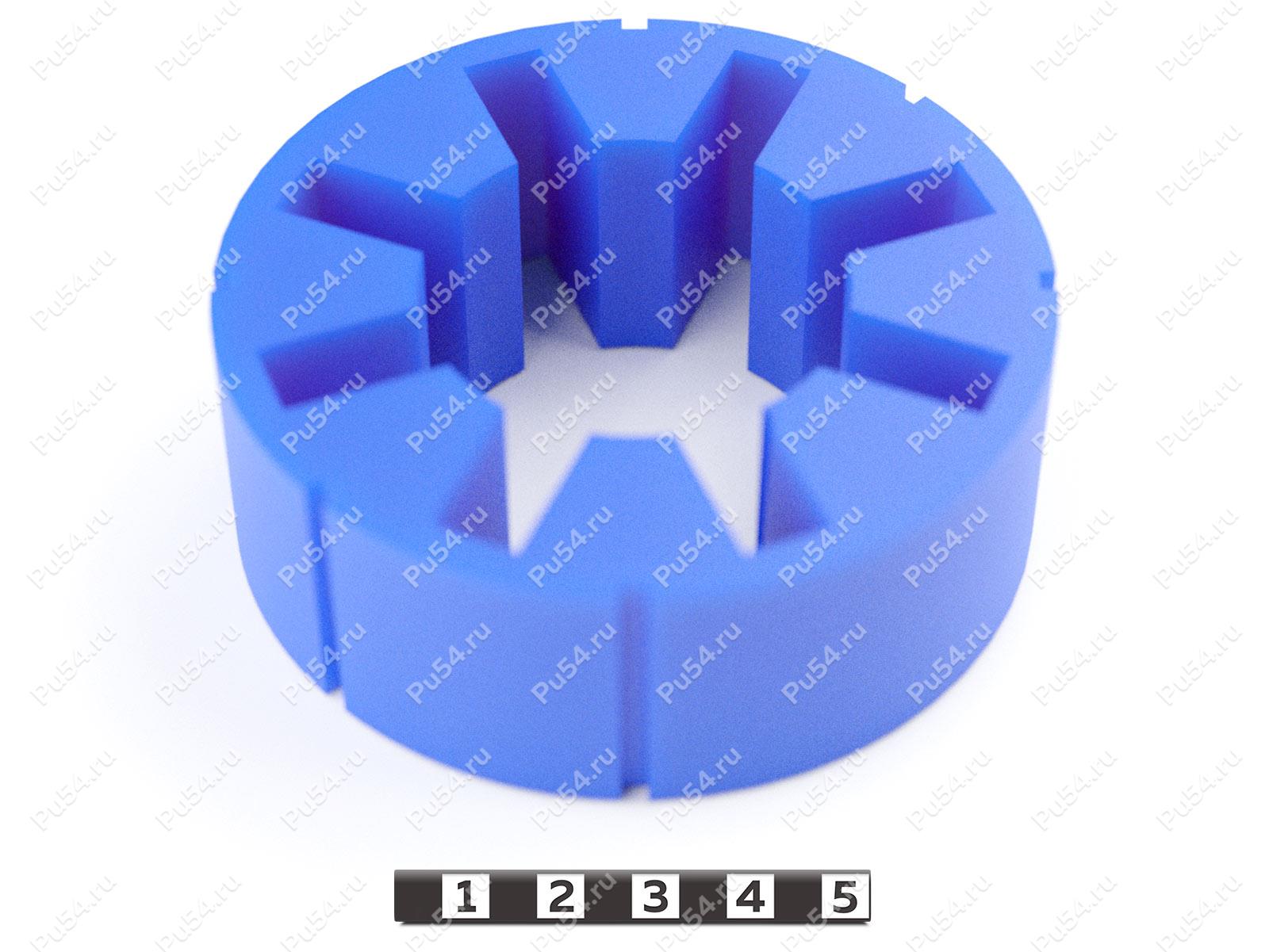 Эластичный элемент муфты Samiflex (аналог), тип A45, Código de product 33-99-9054, Poliuretano, PU54/M95/желтый, Imagen №1